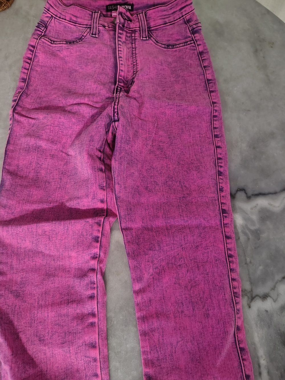Fashion Nova Women's Bright Fuchsia Skinny Jeans